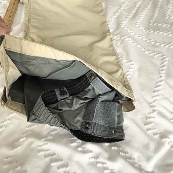 RIDE SNOWBOARD PANTS WATERPROOF KHAKI TAPERED SEAMS ADJUSTABLE WAIST SZ WOMEN M - Picture 5 of 16